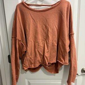Aerie Burnt Orange Sweatshirt- Large